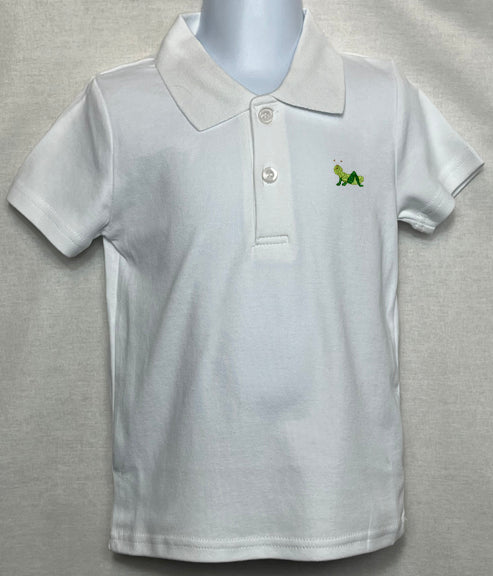 Embroidered Grasshopper Polo Shirts by Lime Green