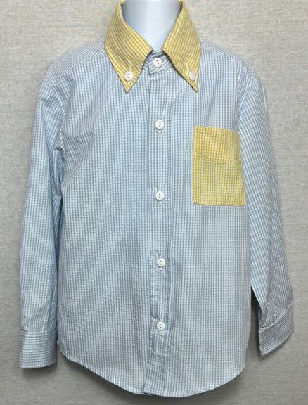 Custom Harris Button Down Collar Shirt