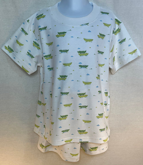 Stuart Two Piece Pima Short Set Lil Gators