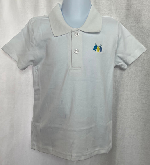 String of Fish Polo Shirt by Lime Green