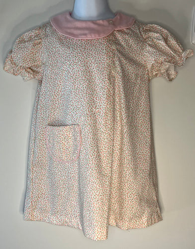 Ann Clare Short Sleeve Side Collar Dress All the Pinks