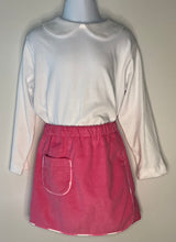 Load image into Gallery viewer, Gabby Skort with Piping Trim Rose Corduroy