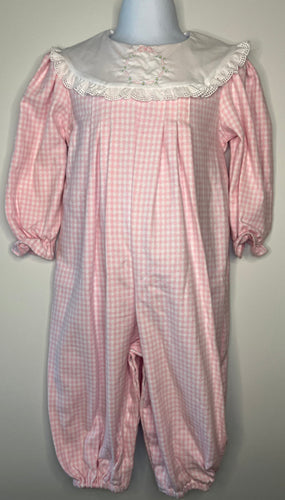 Miller Long Sleeve Long Bubble Pink Check Flannel