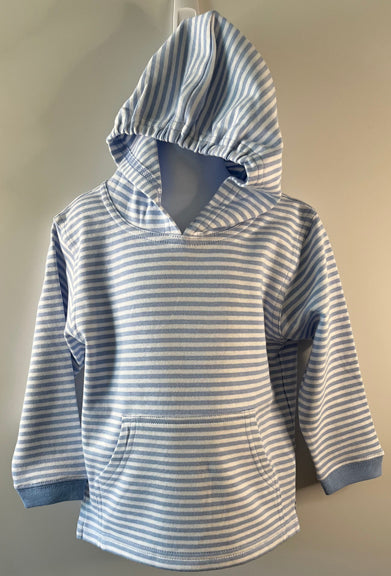 Page Blue Stripe Pima Hoodie