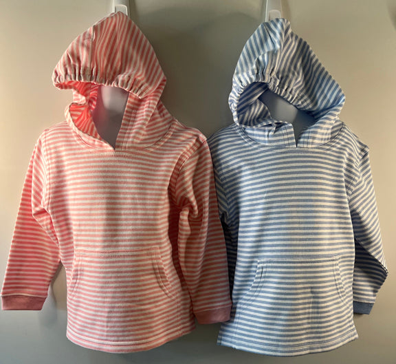 Page Pink Stripe Pima Hoodie