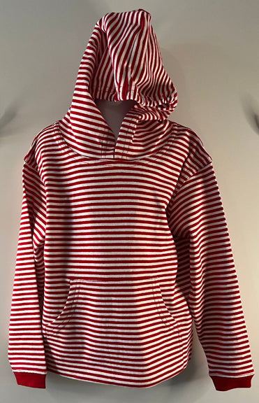 Page Red Stripe Pima Hoodie