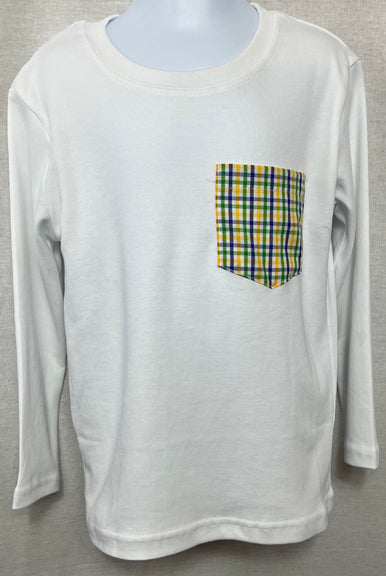 Valentine/Mardi Gras/Baseball Drop Pocket Tee by Lime Green