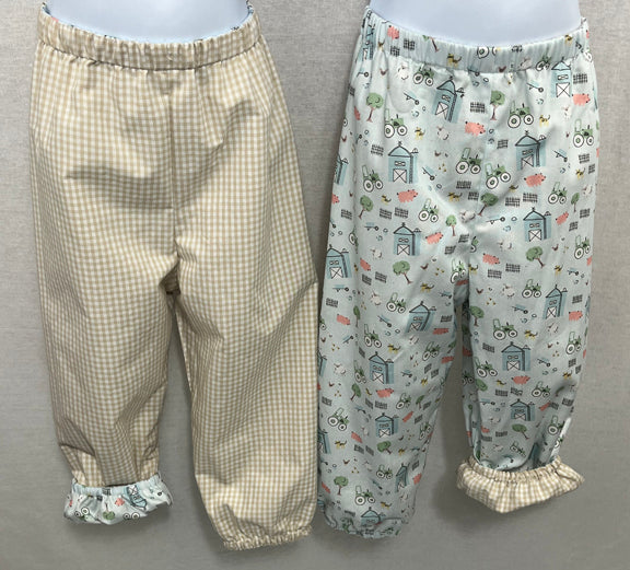 Custom Toby Unisex Reversible Plain Bubble Pant