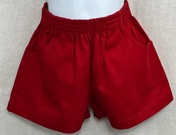 Bobby Twill Pocket Shorts Red
