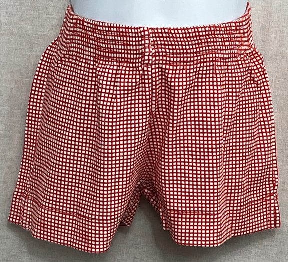 Daniel Pima Jersey Shorts Red Check