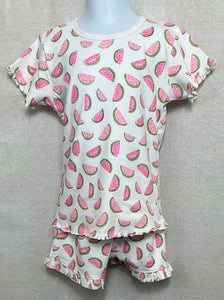 Hallie Pima Knit Two Piece Short Set Watermelon