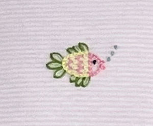 Harriet Pima Hand Embroidered Angel Bubble