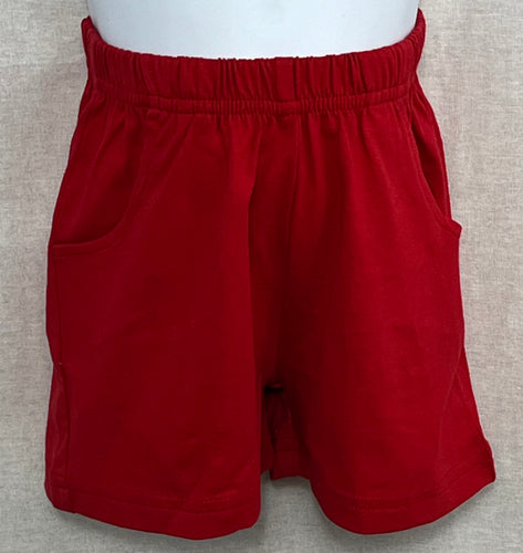 Paul Pocket Pima Jersey Shorts Red