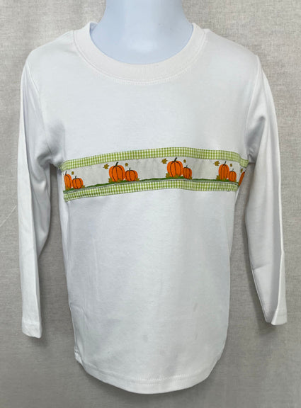 Pumpkin Drop Tees by Lime Green with Pumpkin Ribbon